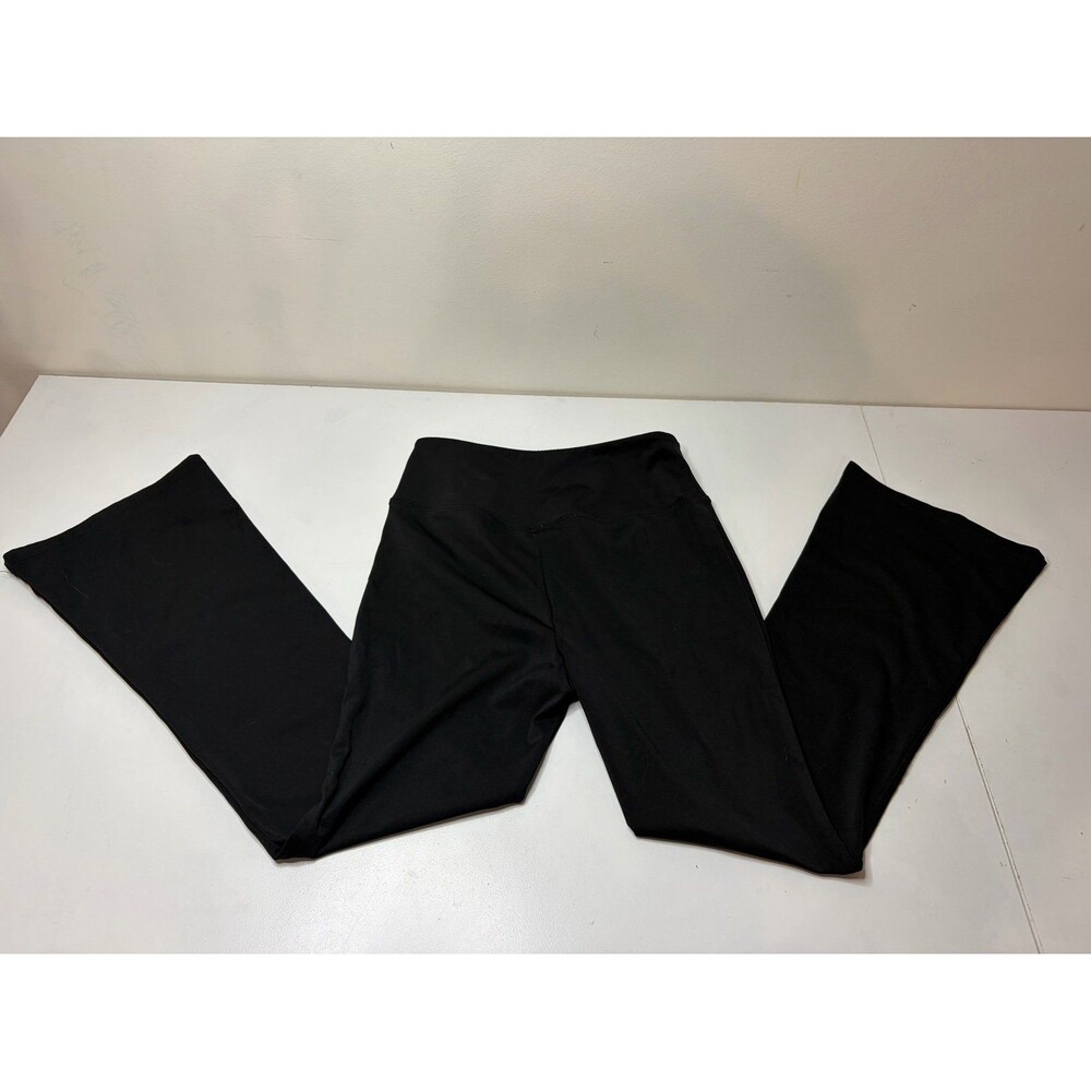 Girls Flare Black Leggings